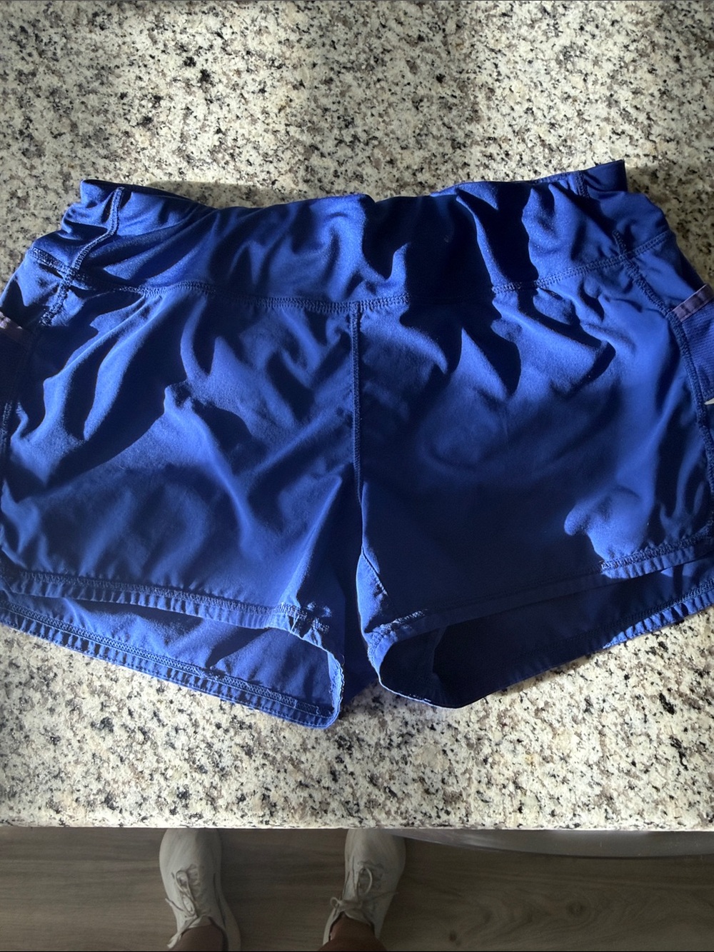 Athleta women's athletic shorts - royal blue